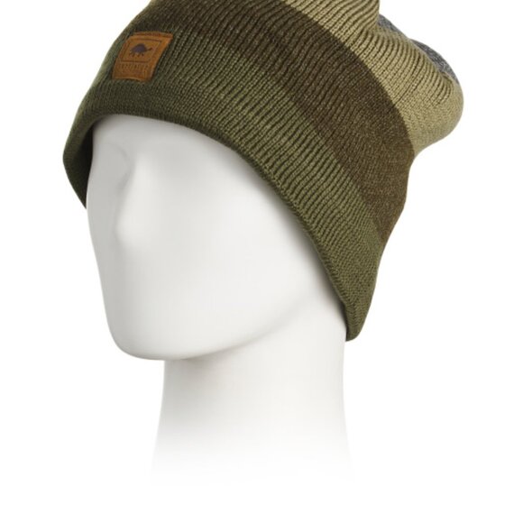 NEW TURTLE FUR Ragg Wool Blend Btv Beanie DARK GREEN unisex 164tn - Picture 3 of 3